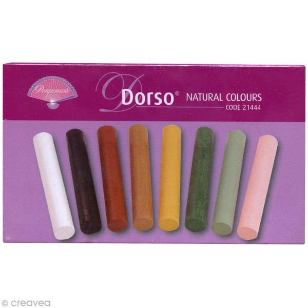 Dorso Pergamano Couleurs naturelles - 8 pastels (21444) - Photo n°1