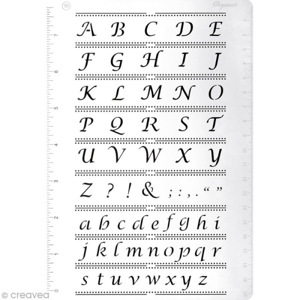 Grille Pergamano 16 - Alphabet (31426) - Photo n°1