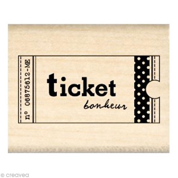 Tampon Divers - Ticket Bonheur - Photo n°1