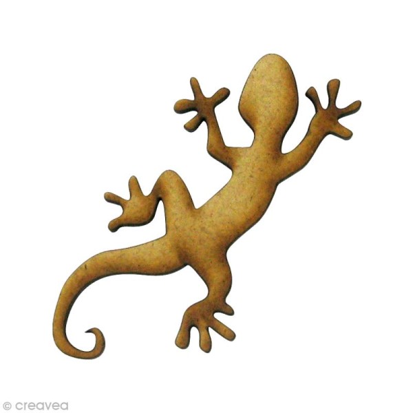 Forme en bois Animal - Gecko - MDF 5,7 x 2,8 cm - Photo n°1