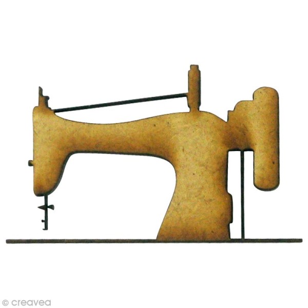 Forme en bois Couture - Machine à coudre - MDF 4,5 x 2,7 cm - Photo n°1