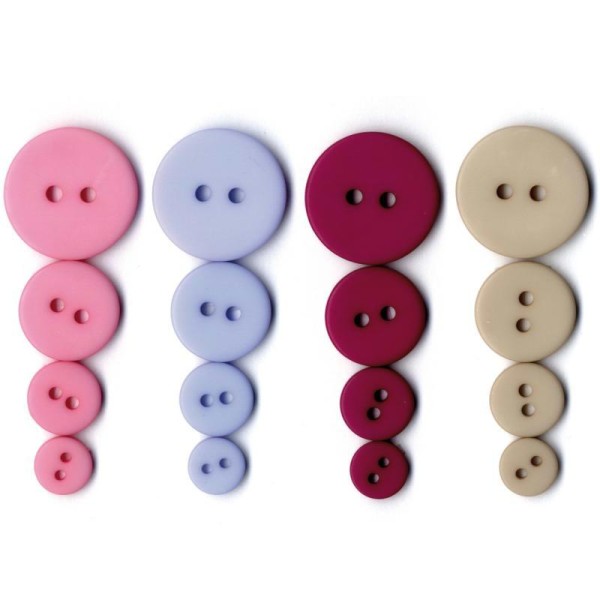 Boutons Rond assortiment Goteborg x 36 - Photo n°1