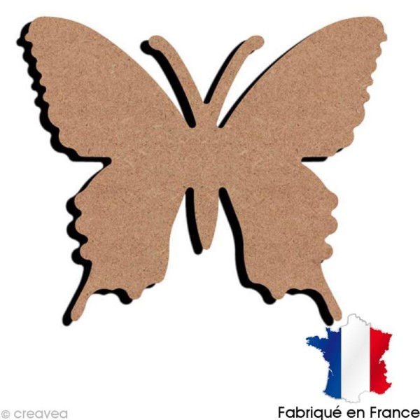 Papillon N°3 en bois à décorer - 30 x 25,5 cm - Photo n°1