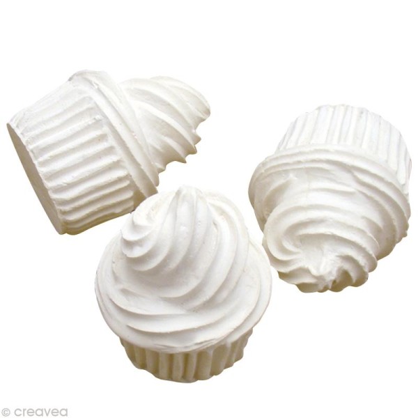 Forme en plâtre - Cupcake 4 cm - Photo n°1