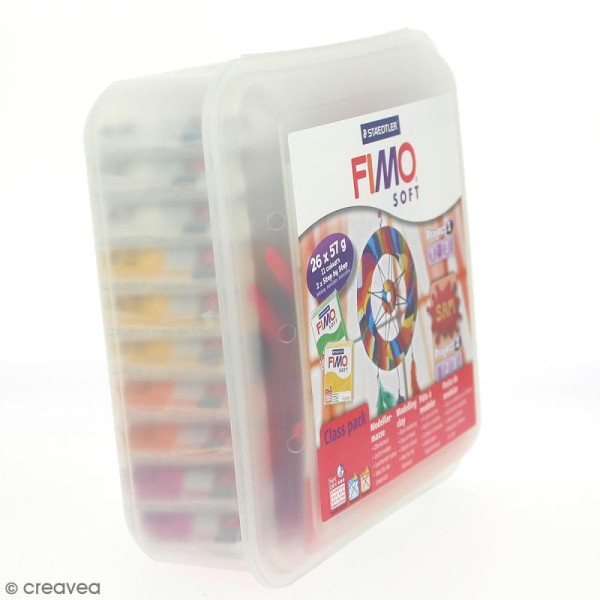 Atelier pâte Fimo Soft et accessoires - Assortiment 26 pains de 57 g - Photo n°2