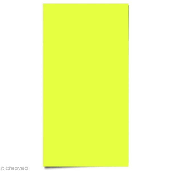 Tissu thermocollant fluo jaune 15 x 20 cm - Photo n°1