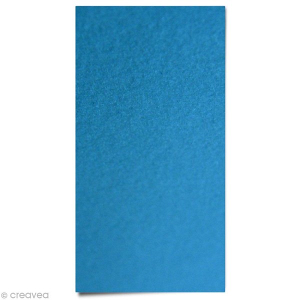 Tissu thermocollant velours Bleu 15 x 20 cm - Photo n°1