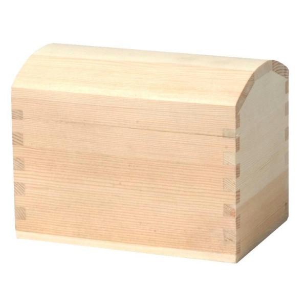 Coffre en bois moyen modèle 15 cm - Photo n°1