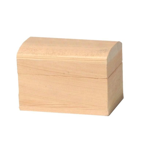 Coffre en bois petit modèle 8 cm - Photo n°1
