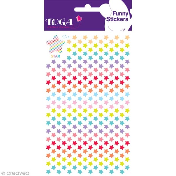 Funny stickers - epoxy - Mini étoile x 261 - Photo n°2