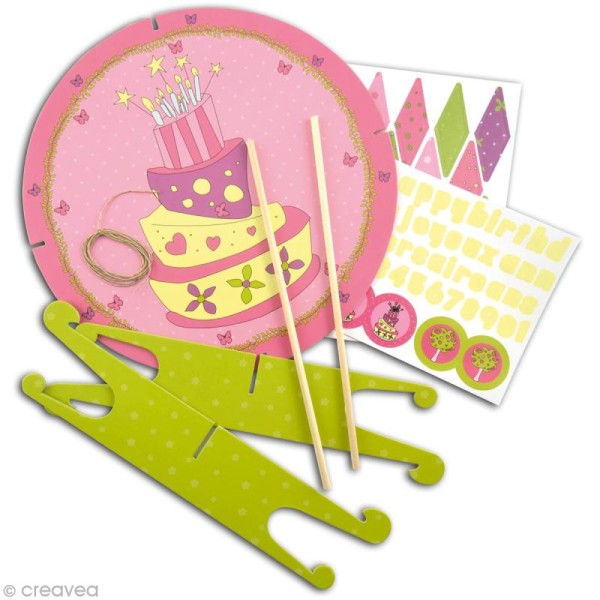 Kit décoration gâteau anniversaire Fée - Photo n°3