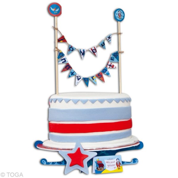 Kit décoration gâteau anniversaire Pirate - Photo n°2
