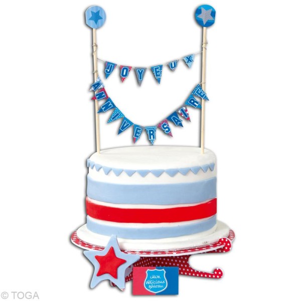 Kit décoration gâteau anniversaire Boys - Photo n°2
