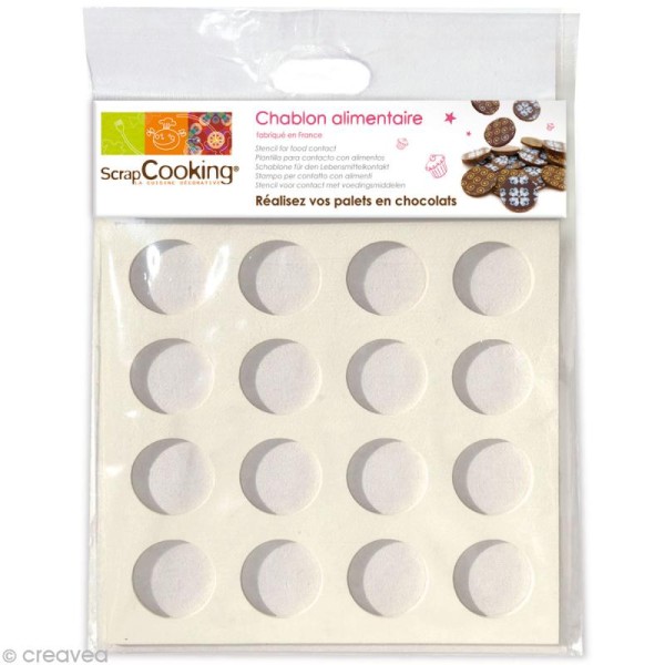 Chablon silicone pour palets en chocolat - Photo n°1