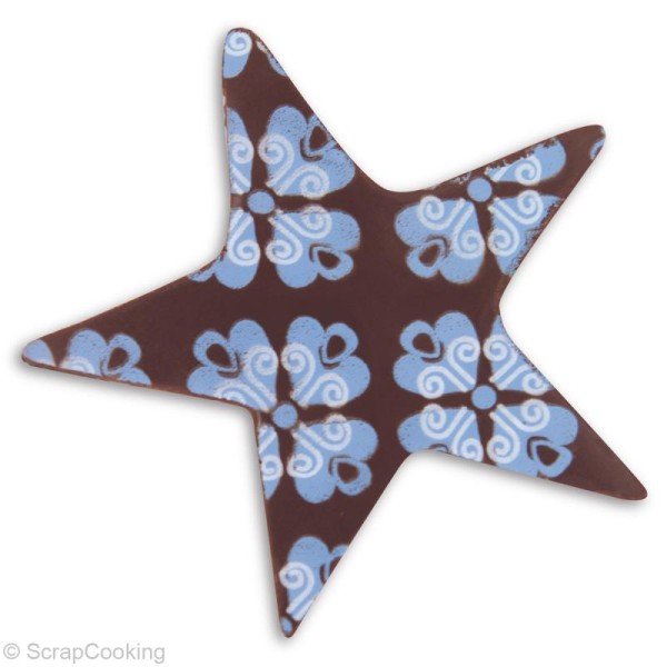 Feuille Scrapcooking pour chocolat - Azulejos x 2 - Photo n°2