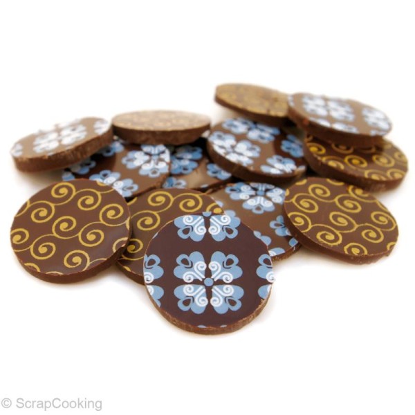Feuille Scrapcooking pour chocolat - Azulejos x 2 - Photo n°3