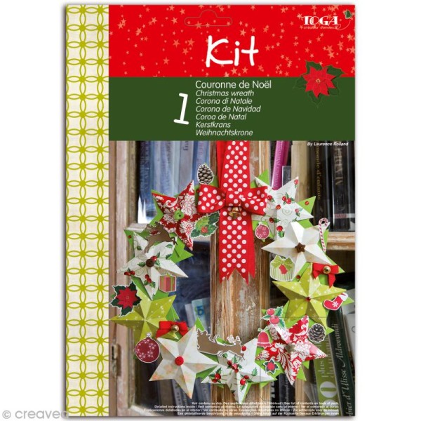 Kit couronne de Noël en papier - It's Christmas day - Photo n°1