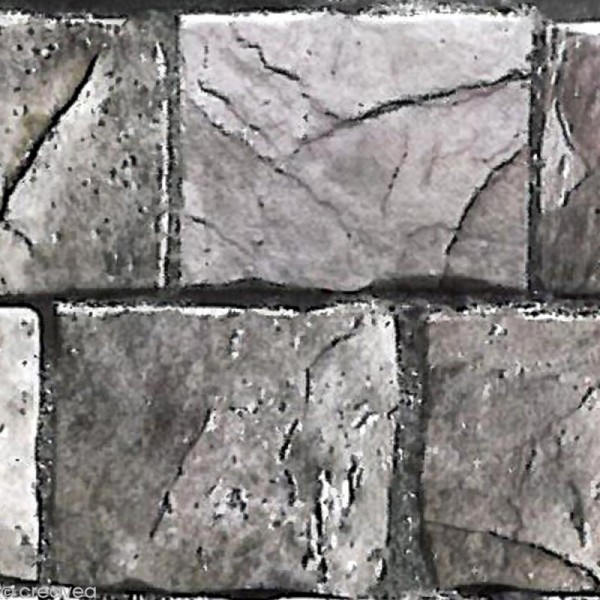 Adhésif décoratif pierre - Pierre grise 45 cm x 2 m - Photo n°1