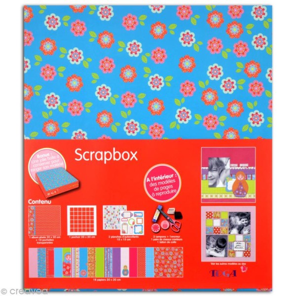 Kit Scrapbooking - Scrapbox Ma boîte à scrap - Bohème - Photo n°1