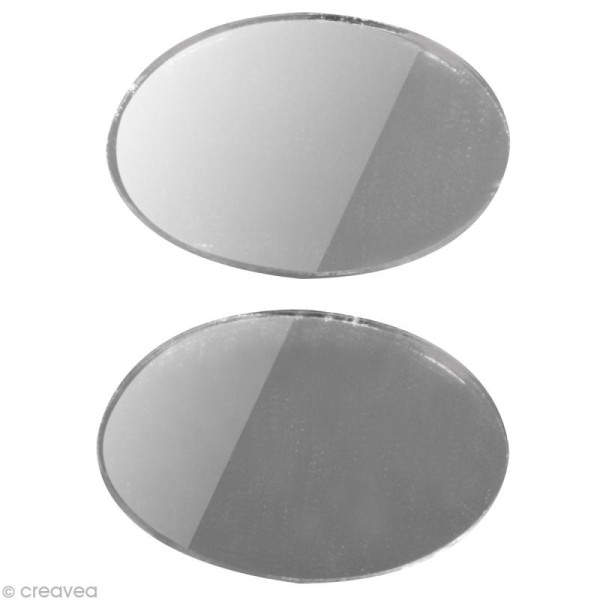 Miroir ovale 26 x 17 mm x 45 - Photo n°1