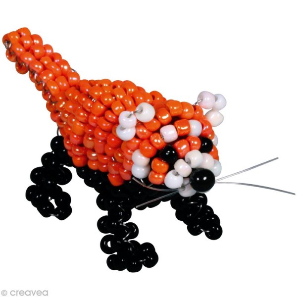 Kit perles animal en 3D - Bruno le renard - Photo n°2