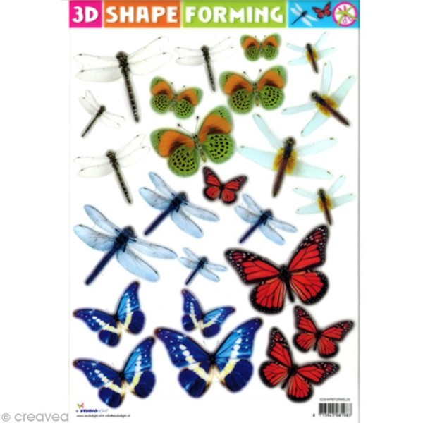 Shape forming 3D - Nature - Papillons et libellules - Photo n°1