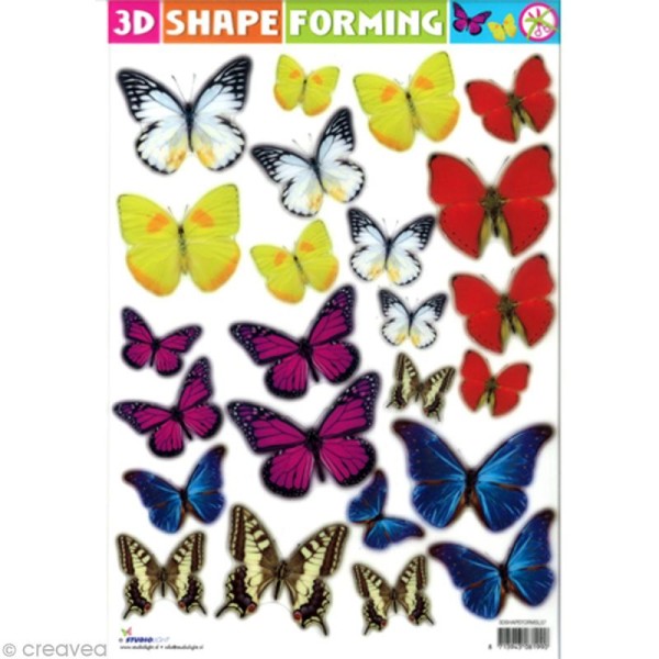 Shape forming 3D - Nature - Papillons 4 - Photo n°1
