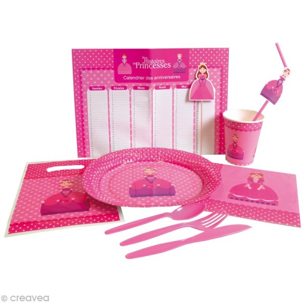 Kit Déco de table pour anniversaire - Mes Histoires de Princesses - Photo n°2