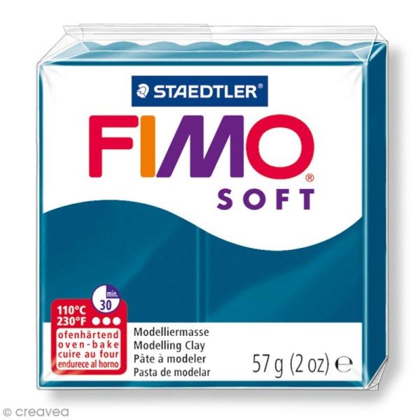 Pâte Fimo soft Bleu calypso 30 - 57 g - Photo n°1