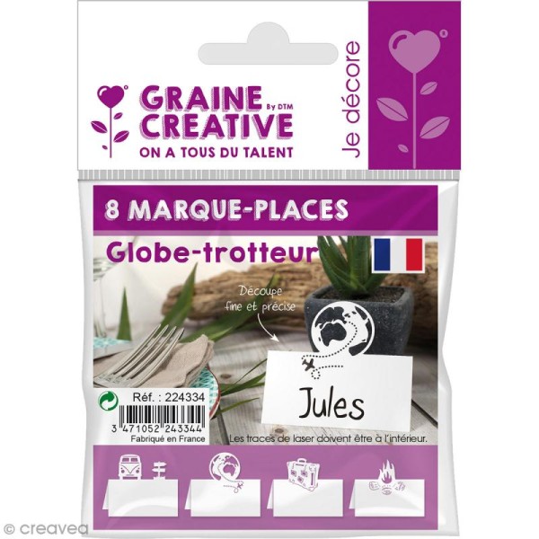 8 Marque-places - Globe trotteur - Photo n°2