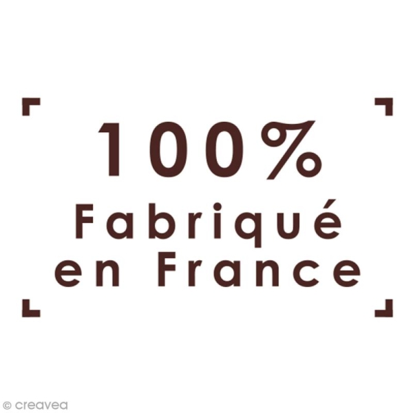 Tampon en bois Graine créative - 100 % fabriqué en France - 5,5 x 4,5 cm - Photo n°1