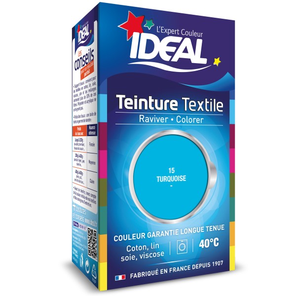 Teinture Tissu Idéal liquide - Turquoise - 40 ml - Photo n°1