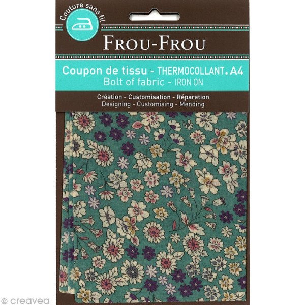 Tissu thermocollant Frou-frou n°05 A4 - Photo n°1