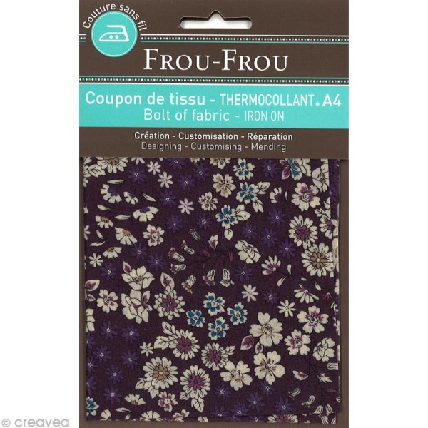 Tissu thermocollant Frou-frou n°08 A4 - Photo n°1