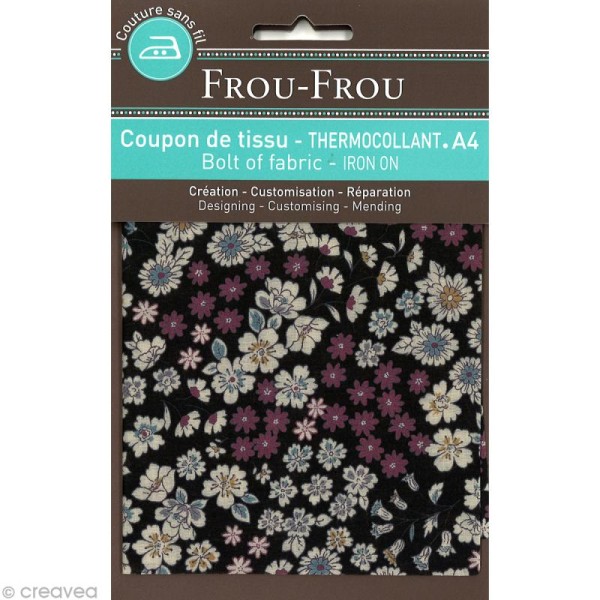 Tissu thermocollant Frou-frou n°09 A4 - Photo n°1