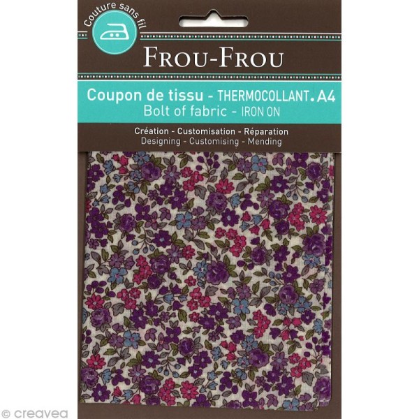 Tissu thermocollant Frou-frou n°11 A4 - Photo n°1