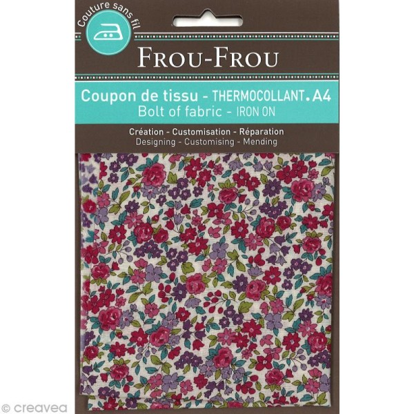 Tissu thermocollant Frou-frou n°13 A4 - Photo n°1