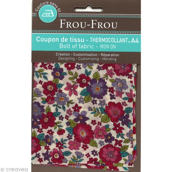 Tissu thermocollant Frou-frou n°14 A4 - Photo n°1