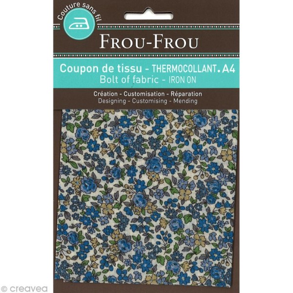 Tissu thermocollant Frou-frou n°15 A4 - Photo n°1