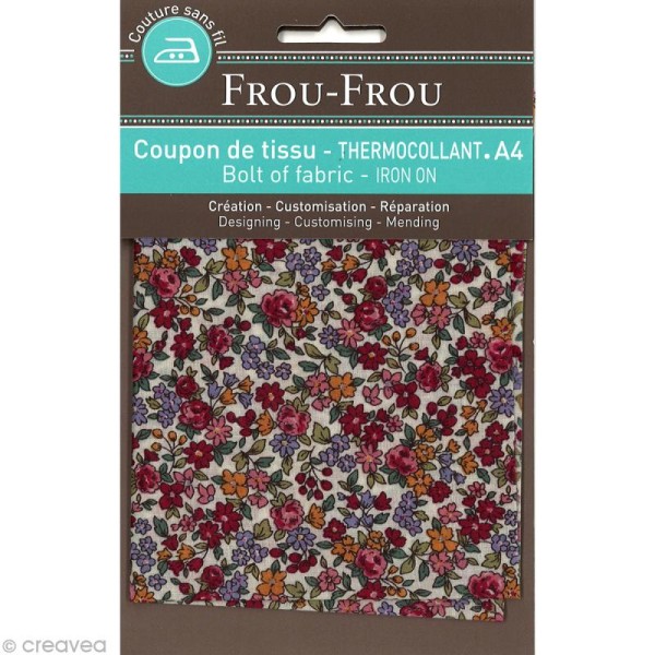 Tissu thermocollant Frou-frou n°19 A4 - Photo n°1