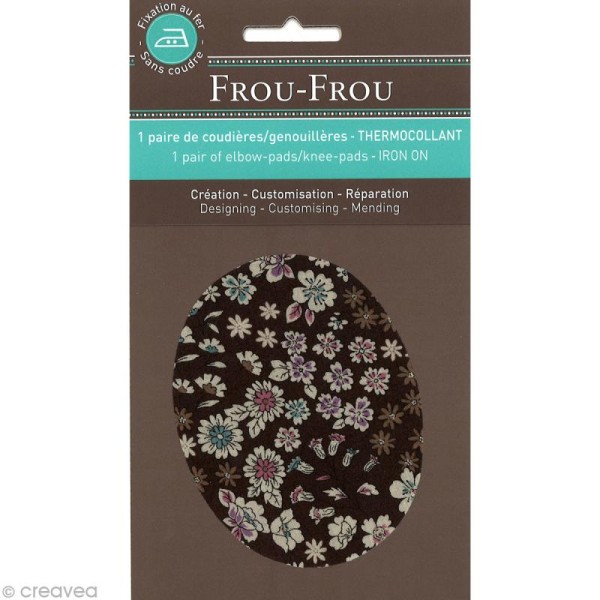 Coude thermocollant - Frou-frou n°10 - 9,5 x 7,5 cm - 1 paire - Photo n°1