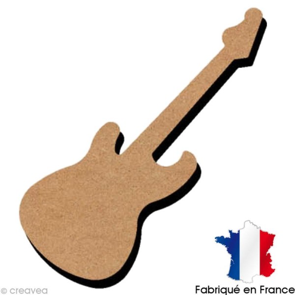 Guitare en bois 10 cm - Photo n°1