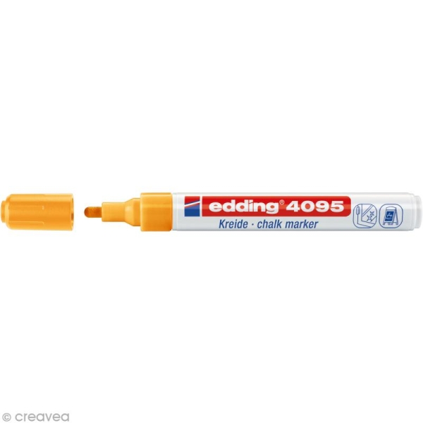 Marqueur craie Edding 4095 Orange fluo 2-3 mm - Photo n°1