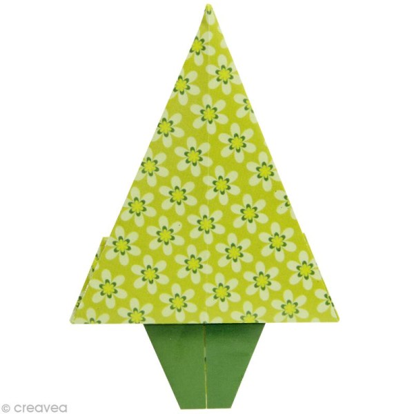 Origami color 12 x 12 cm - Vert x 20 - Photo n°2