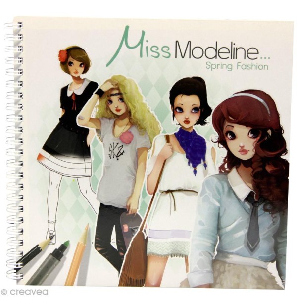 Cahier de stylisme Miss Modeline - Printemps - Photo n°1