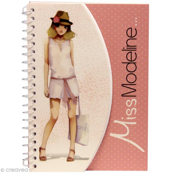 Carnet de stylisme A6 - Miss Modeline - Clémentine - Photo n°1