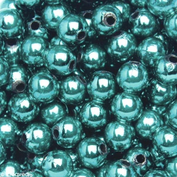 Perles de décoration Bleu clair 6 mm - env 650 pcs - Photo n°1