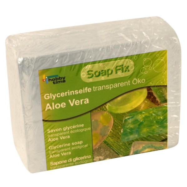 Savon de glycérine écologique Transparent à l'Aloe Vera - 500 g - Photo n°1