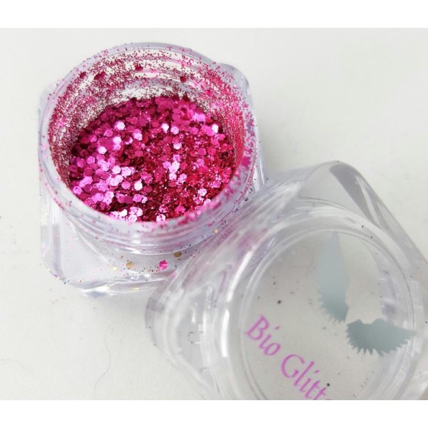 Bio Glitter Rose paillettes cosmétique biodégradables - Photo n°1