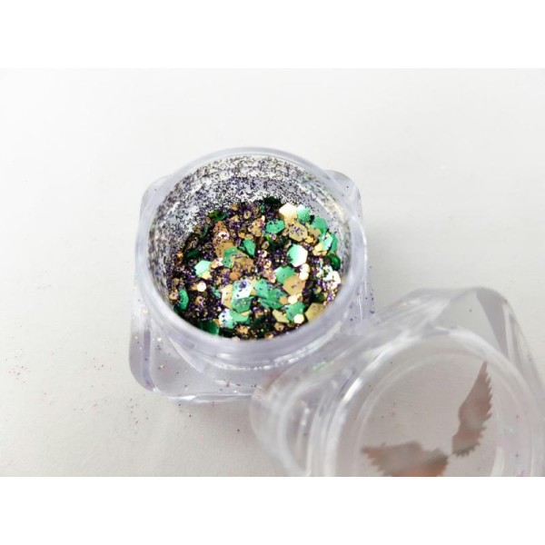 Bio Glitter Mix Fée paillettes cosmétique biodégradables - Photo n°1